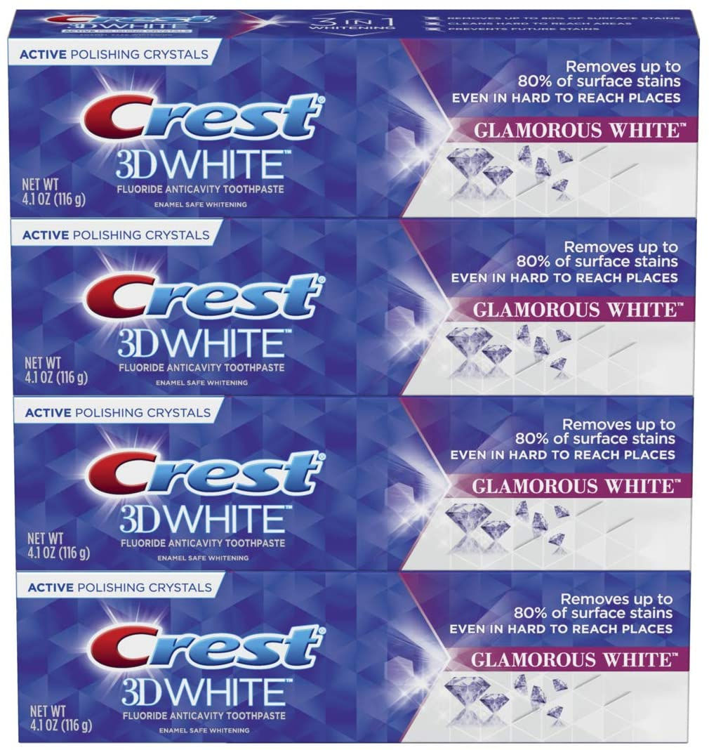 4 CREST 3D WHITE GLAMOROUS WHITE 116g