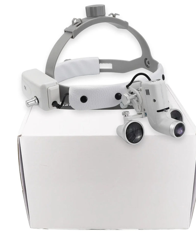 Loupes Binoculaires Dentaires 2.5x / 3.5x avec Lampe LED Chirurgicale 5W