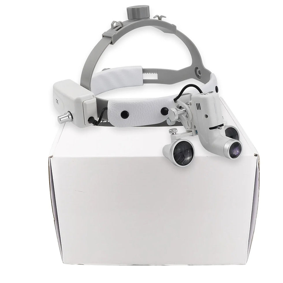 2,5x / 3,5x Dental-Binokularlupen mit 5-W-OP-LED-Lampe