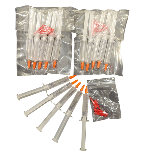 Pack de 15 seringues de gel de blanchiment dentaire, 6 ml chacune, contenant du peroxyde d’hydrogène à 40 %, destiné à un usage professionnel en soins esthétiques dentaires