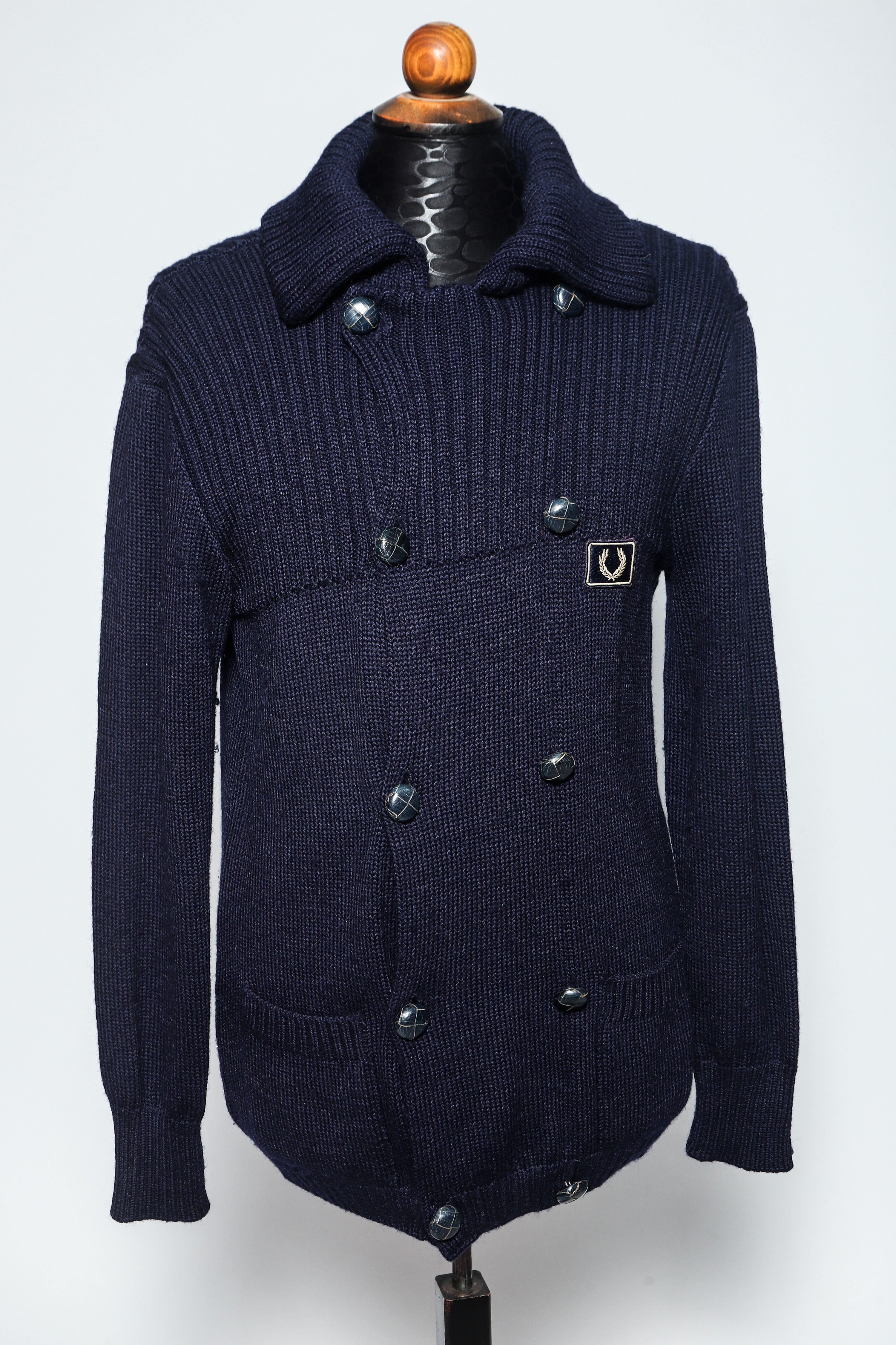 Ανδρικό σκούρο μπλε ανδρικό Fred Perry Knit Cardigan