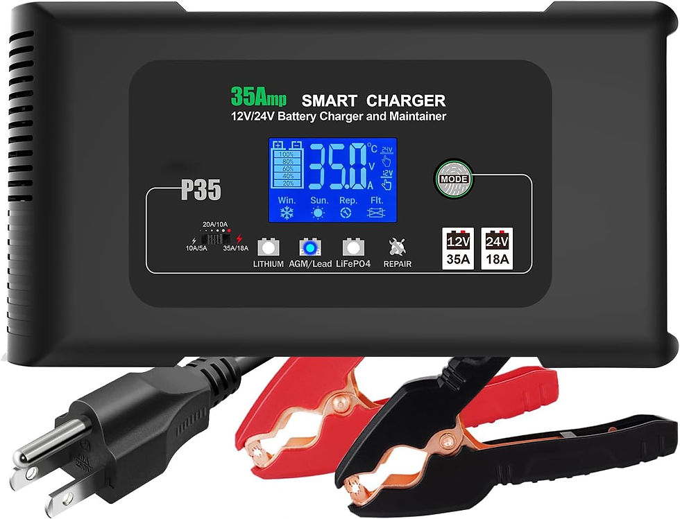 Thumbnail: 25Amp Lithium Battery Charger 12V/24V Lifepo4, Lead Acid (AGM/Gel/SLA..) Portab