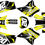 Thumbnail: Kalair GFX Graphics Kit for Yamaha TTR230 (2005-2023) Spear Series Yellow Blue 