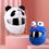 Thumbnail: Helmet Protection Headgear Cover Cartoon Fluffy Plush Set For Motorcycle Full-F
