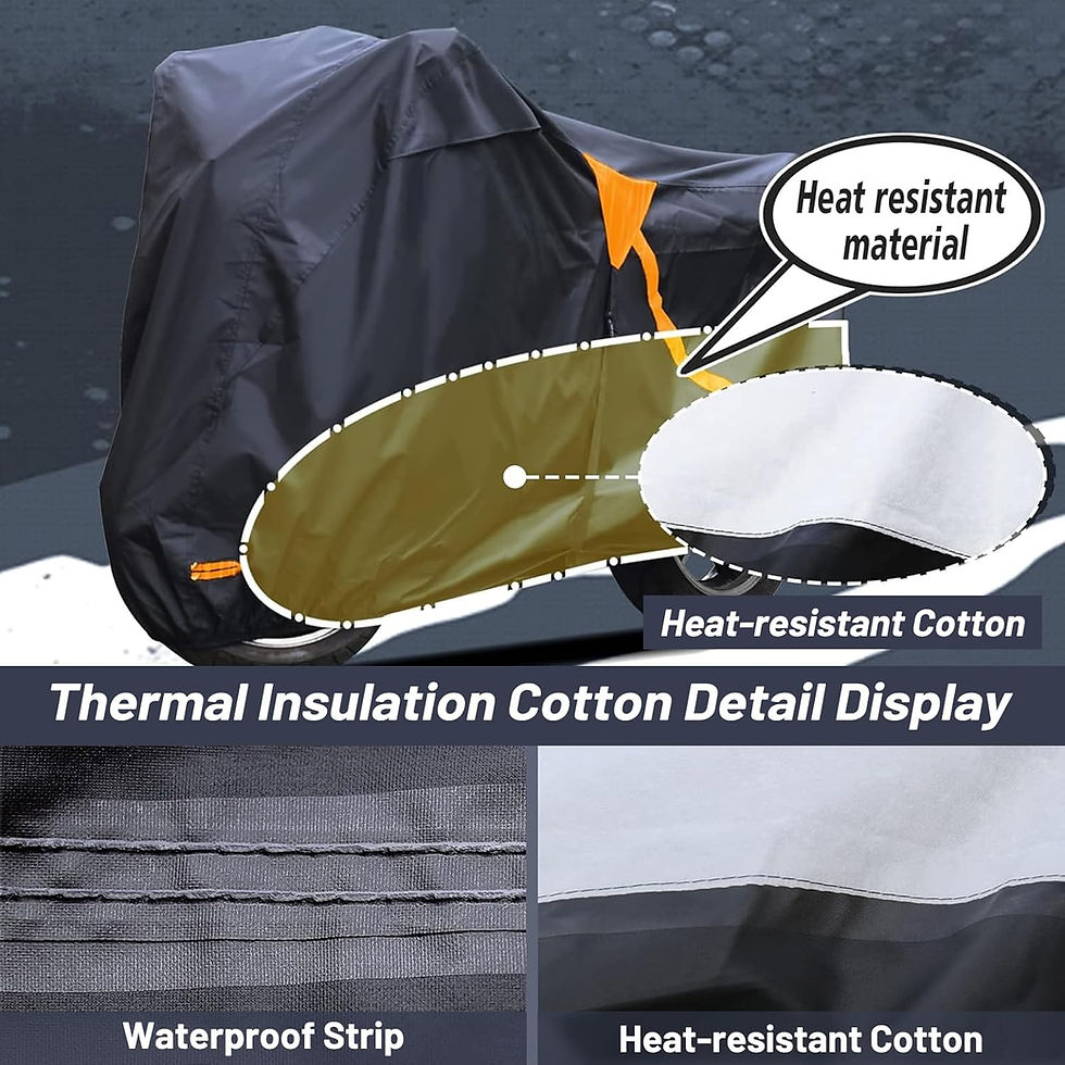Thumbnail: Autolion Motorcycle Cover,300D Super Waterproof Outdoor Cover for All Seasons W