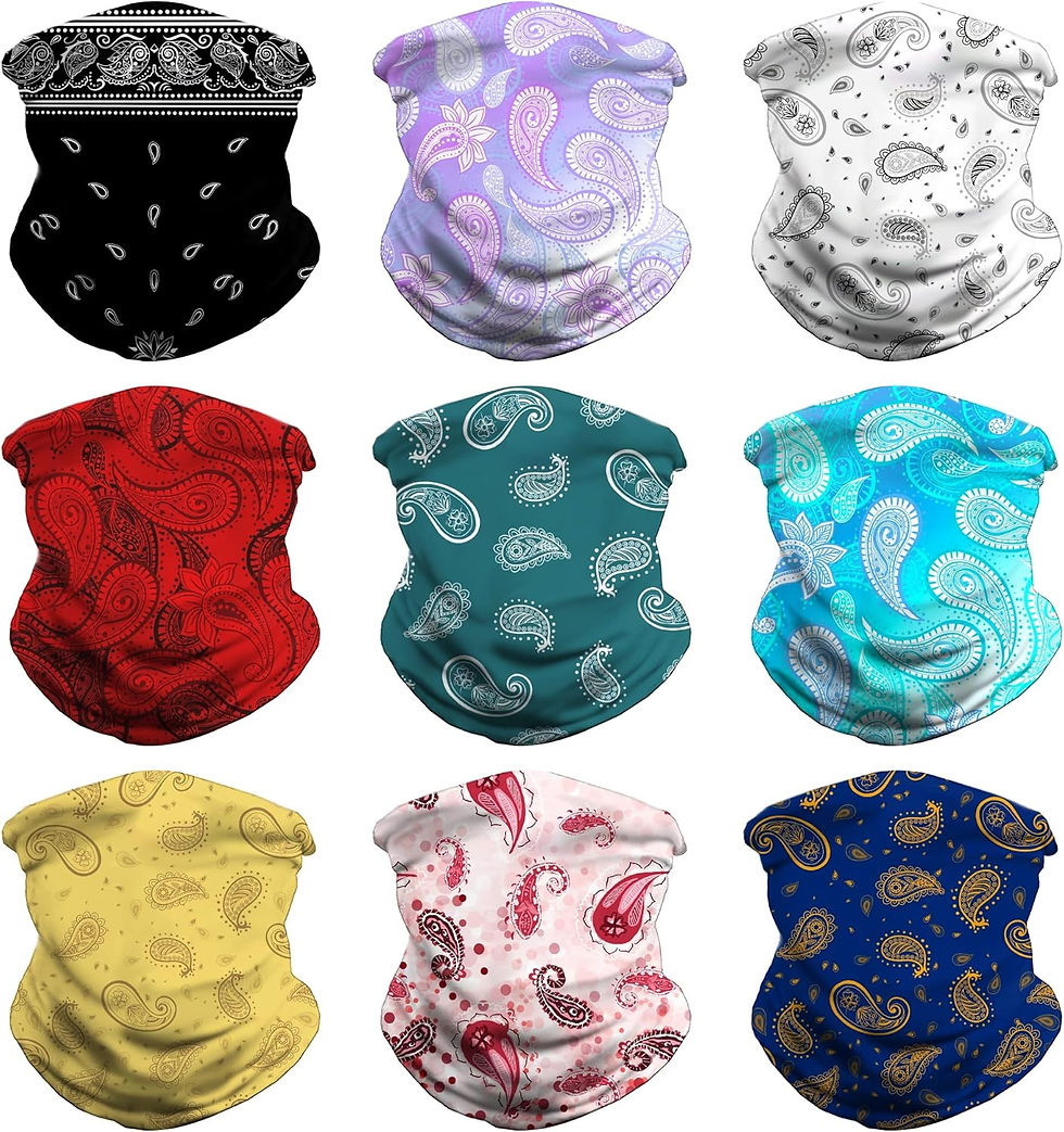Thumbnail: Headband Bandana Head Wrap Scarf Neck Gaiter Headwear Balaclava for Sports