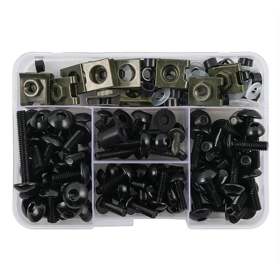 Thumbnail: 177pcs Motorcycle Fairing Bolts Body Screws Nuts For Kawasaki Z900 Z750 Z800 Z6