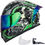 Thumbnail: ILM Motorcycle Helmet Full Face with Pinlock Compatible Clear&Tinted Visors and