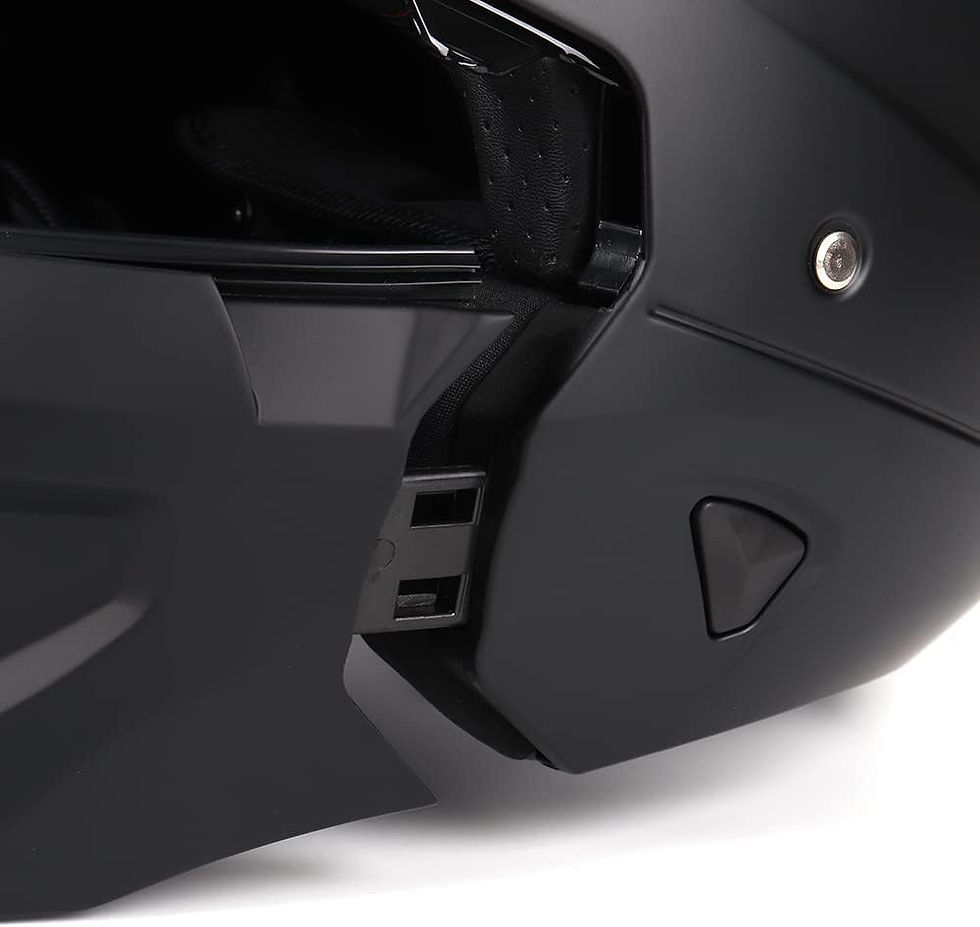 Thumbnail: Woljay Open Face Full face Helmet Motorcycle Modular Helmets for Unisex-Adult S