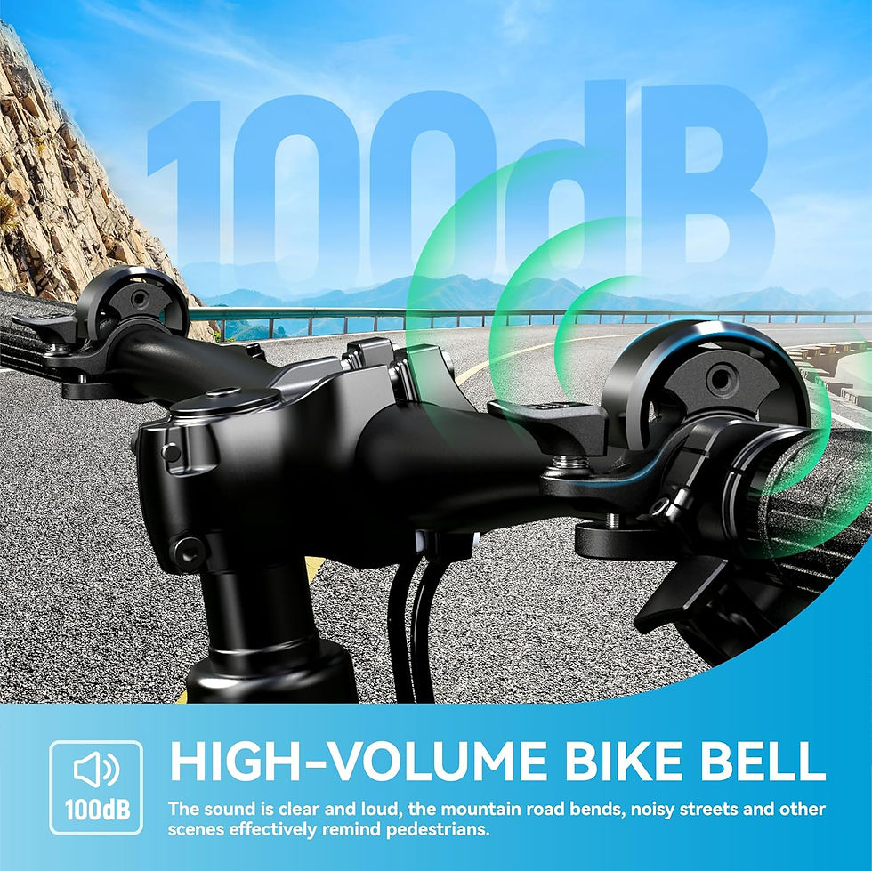Thumbnail: Greallthy Bike Bell, Aluminum Alloy Bicycle Belll with Clear& Loud Sound, Bike 