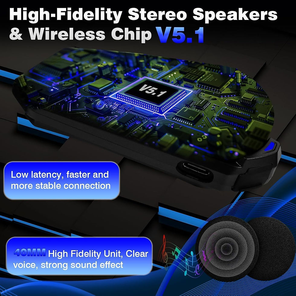 Thumbnail: Motorcycle Helmet Headset 8 Riders Communication System X8 Intercom with Music 