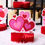 Thumbnail: 12 Pcs Valentine Honeycomb Centerpieces for Table Decorations, with Red Pink Hea