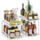 Thumbnail: 2 Pack Set under Sink Organizers and Storage, 2 Tier Sliding Bathroom Sink Organ
