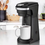 Thumbnail: 1-Cup 2 In. 1 Single Serve Coffee Maker-Automatic Compact Mini 2-Way Espresso Ma