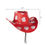 Thumbnail: Sequin Hearts Cowboy Hat, Red and Silver, Valentine'S Day by