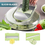 Thumbnail: Vegetable Chopper,  Multifunctional 12-In-1 Veggie Chopper with 7 Blades, Onion 