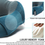 Thumbnail: Memory Foam Neck Pillow with 360-Degree Head Support Lightweight Comfortable Tra