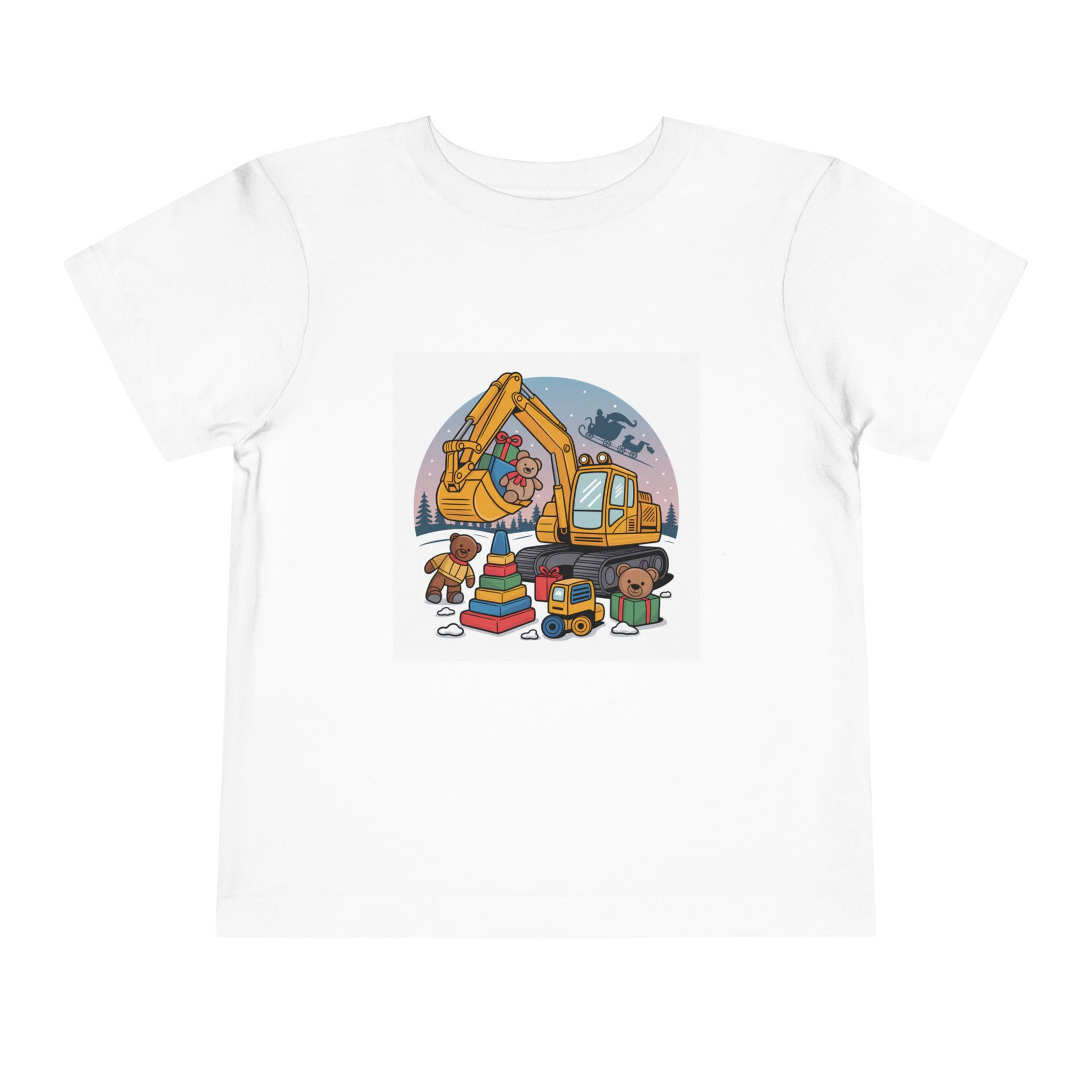 Toddler Tee — 'Building the Future' Construction Truck Graphic