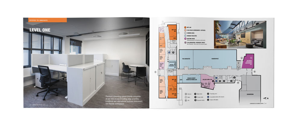 Monash Innovation Labs Floorplan Spread