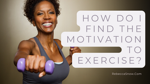 A woman of color holding weights working out with the title of the blog on the image.