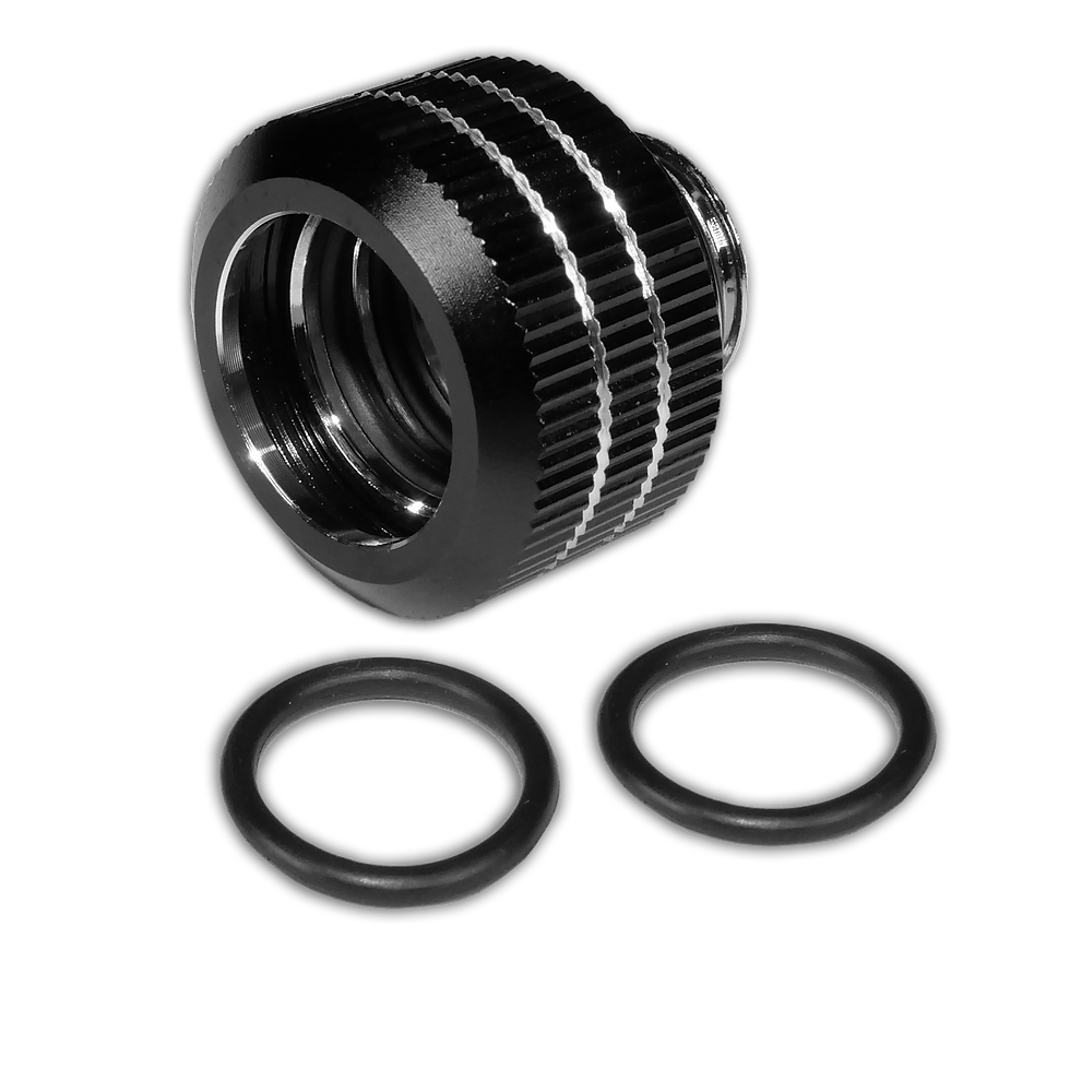 Thumbnail: Black Compression Fitting for PETG Tubing of 14 mm OD G1/4