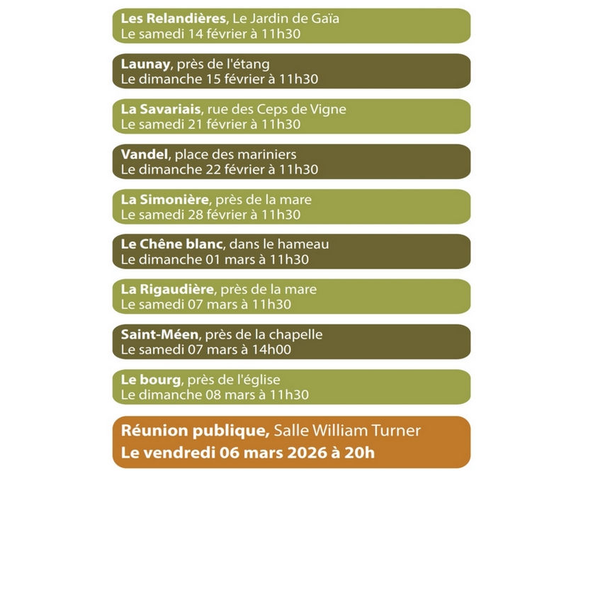 Rencontre avec les membres de la liste du Cellier Durable et Solidaire