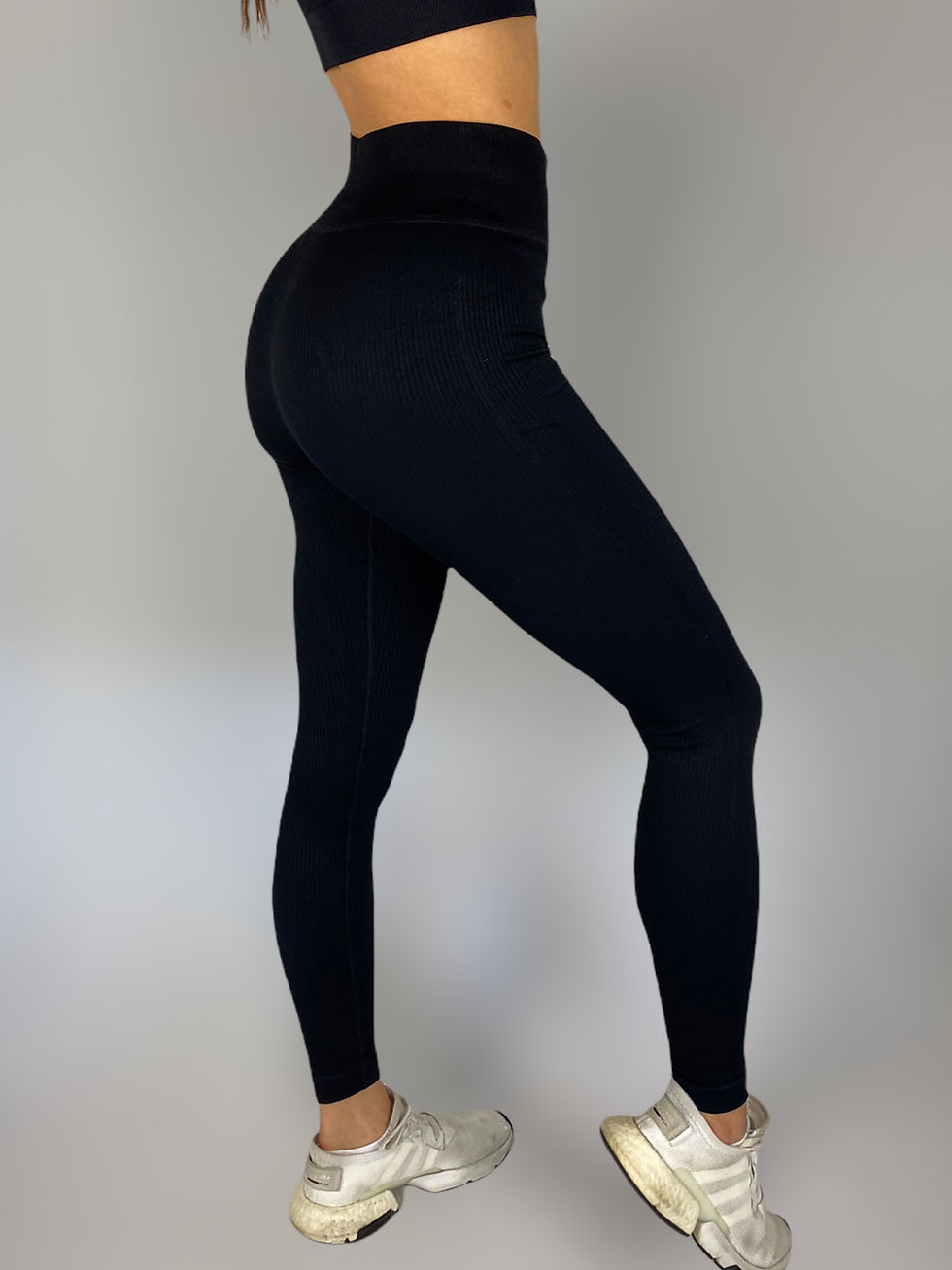 Thumbnail: Ripped Comfy Leggings Black