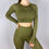 Thumbnail: New Generation Seamless Longsleeve Crop Top Navy Green