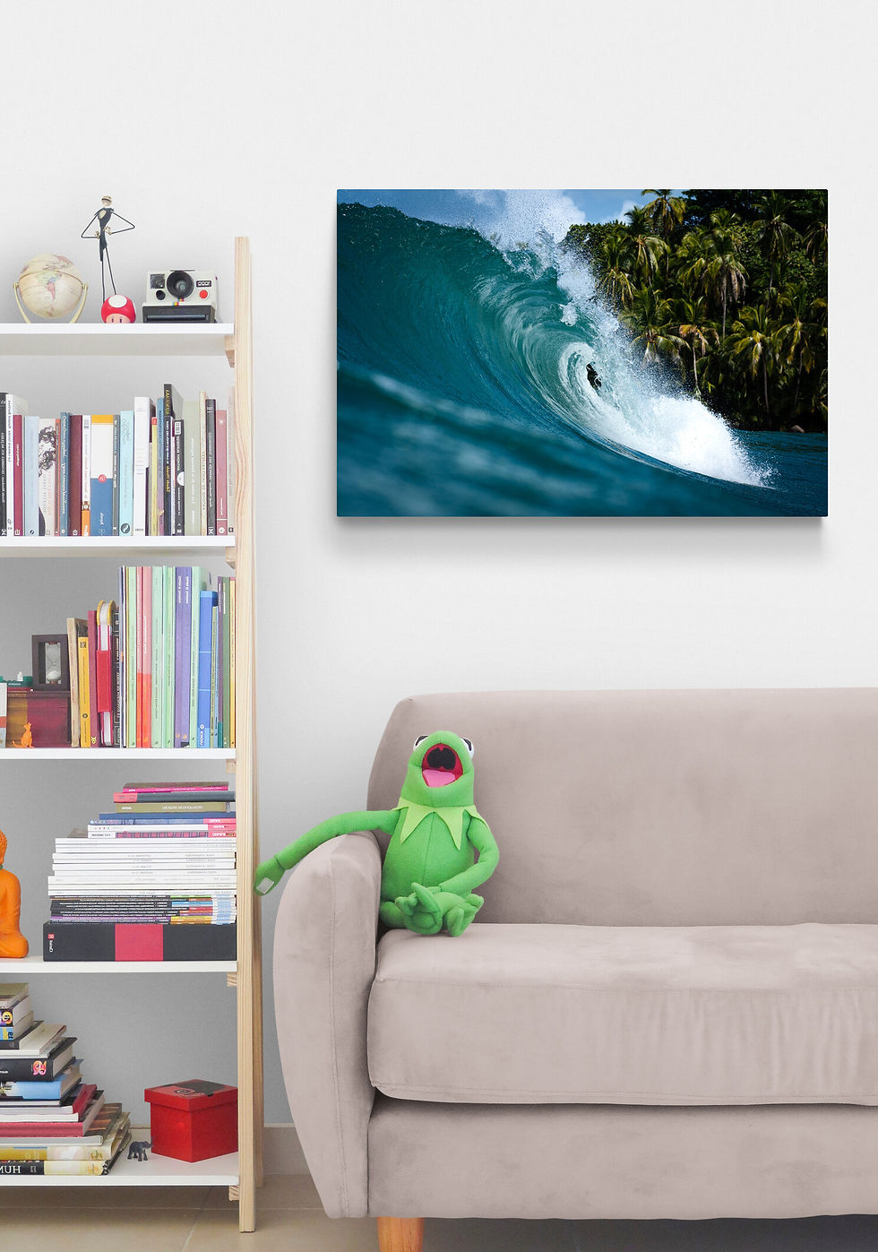 Thumbnail: Sunlit tropical wave breaking in emerald waters.