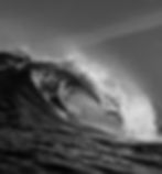 Thumbnail: Black and white wave curling in powerful mid-break at River Jetty — high-contrast surf art perfect for minimalist or dramatic