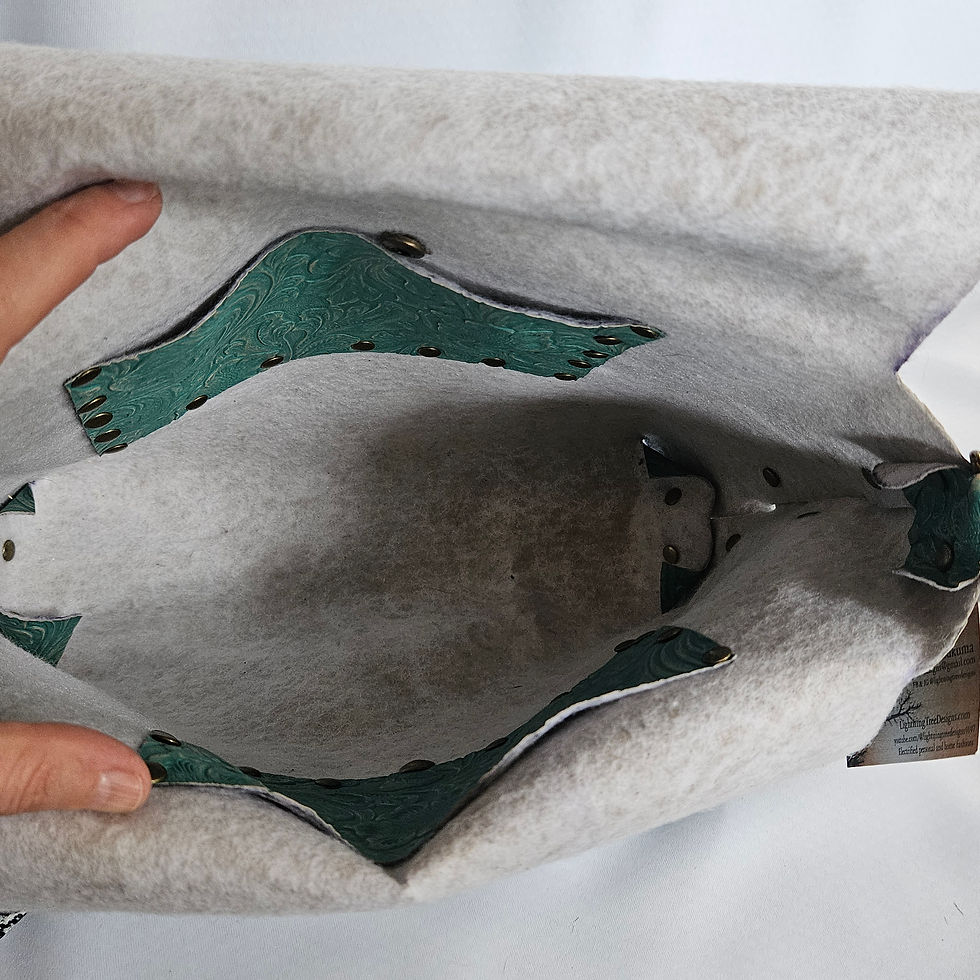 Thumbnail: Turquoise dream cross-body/shoulder handmade, electrified bag