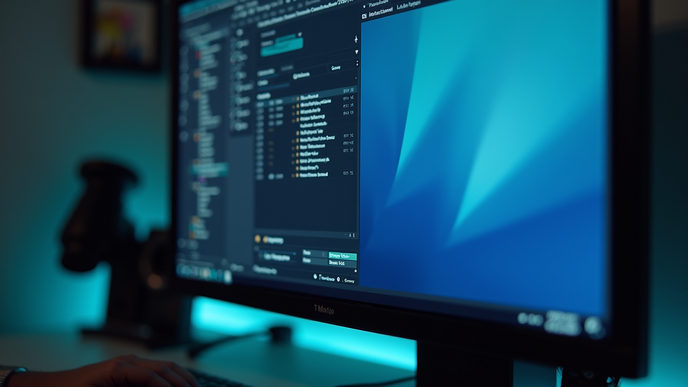 Close-up view of a computer screen displaying Adobe Photoshop interface