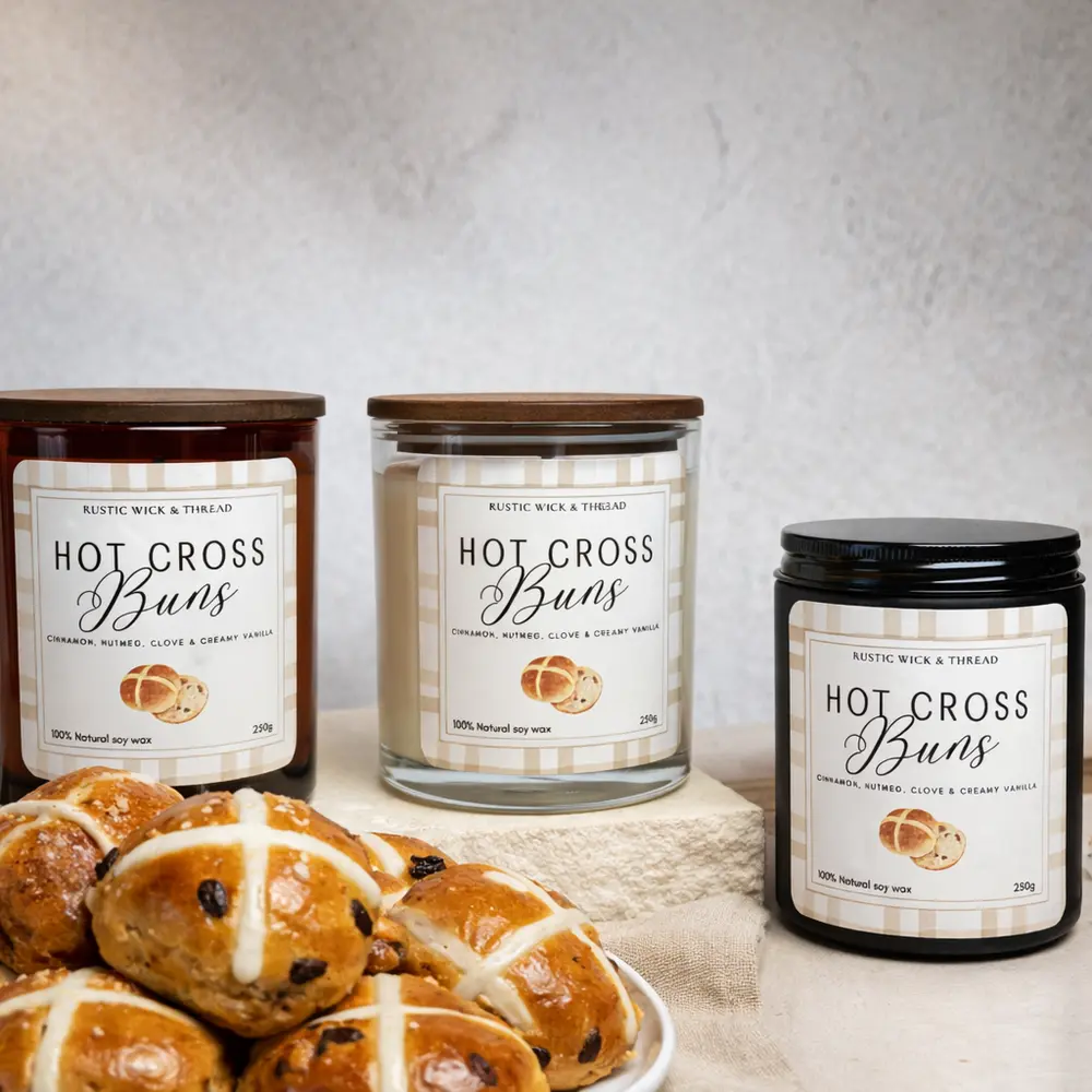 Hot Cross Buns | 250g Candle