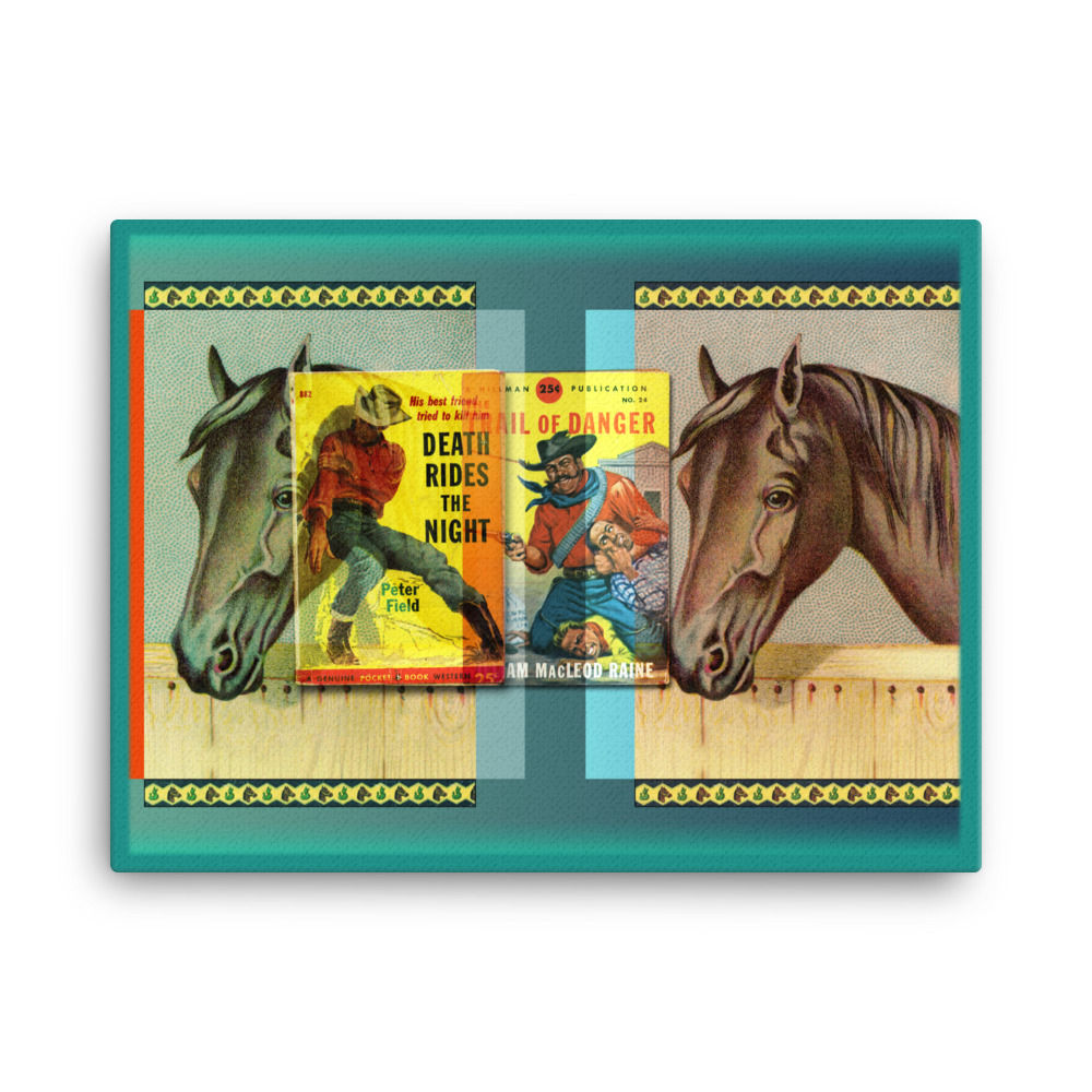 Vintage Pop: Wild, Wild West Print 18x24 CANVAS