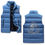 Thumbnail: Skull Crest Men's Warm Stand Collar Zip Up Puffer Vest