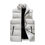 Miniatura: NO WAR Men's Warm Stand Collar Zip Up Puffer Vest