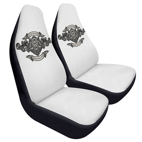 LIVE TO RIDE Soft Front Car Seat Covers