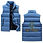 サムネイル： NO WAR Men's Warm Stand Collar Zip Up Puffer Vest