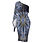 Miniaturbild: KALEIDOSCOPE SNOW Women's Long Sleeve One Shoulder Party Dress