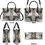 サムネイル： Gladiator New Version-Luxury Women PU Leather Handbag