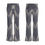 Miniatura: Women's Black & Gray Elegant Flare Pants