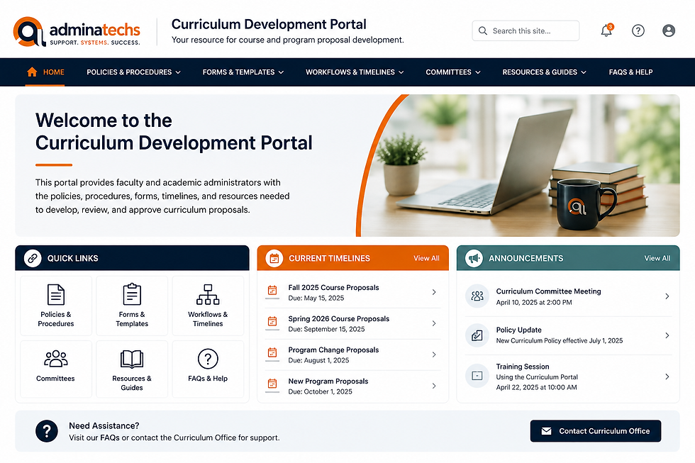 Curriculum Development Homepage