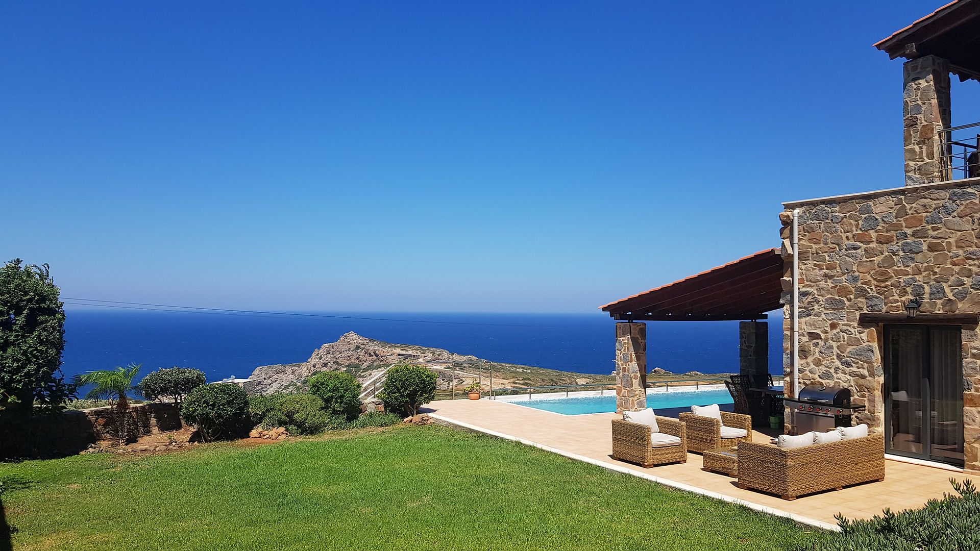Keramoti Griechenland Villa Helios mit Pool & Meerblick auf Kreta