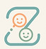 Zachary Kopp Speech Therapy's logo, a letter Z with smiling children's faces inside of it