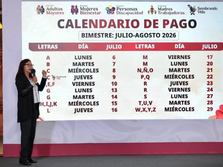Inicia depósito de Pensiones y Programas para el Bienestar del bimestre julio-agosto