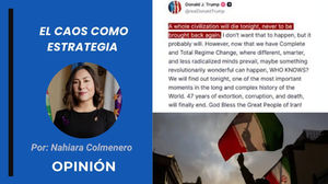 El caos como estrategia | Opinión de Nahiara Colmenero