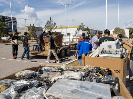 Se recolectaron 22 toneladas de basura electrónica, en Cuauhtémoc