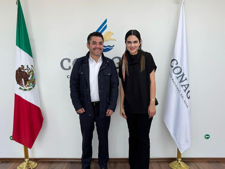 Andrea Chávez se reúne con Director General de CONAGUA; aborda crisis hídrica en Chihuahua