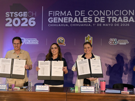 Anuncian aumento salarial del 6% a trabajadores sindicalizados en Chihuahua