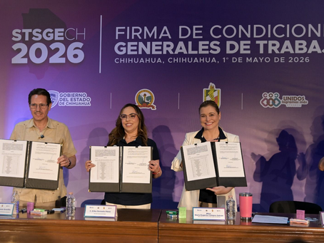 Anuncian aumento salarial del 6% a trabajadores sindicalizados en Chihuahua